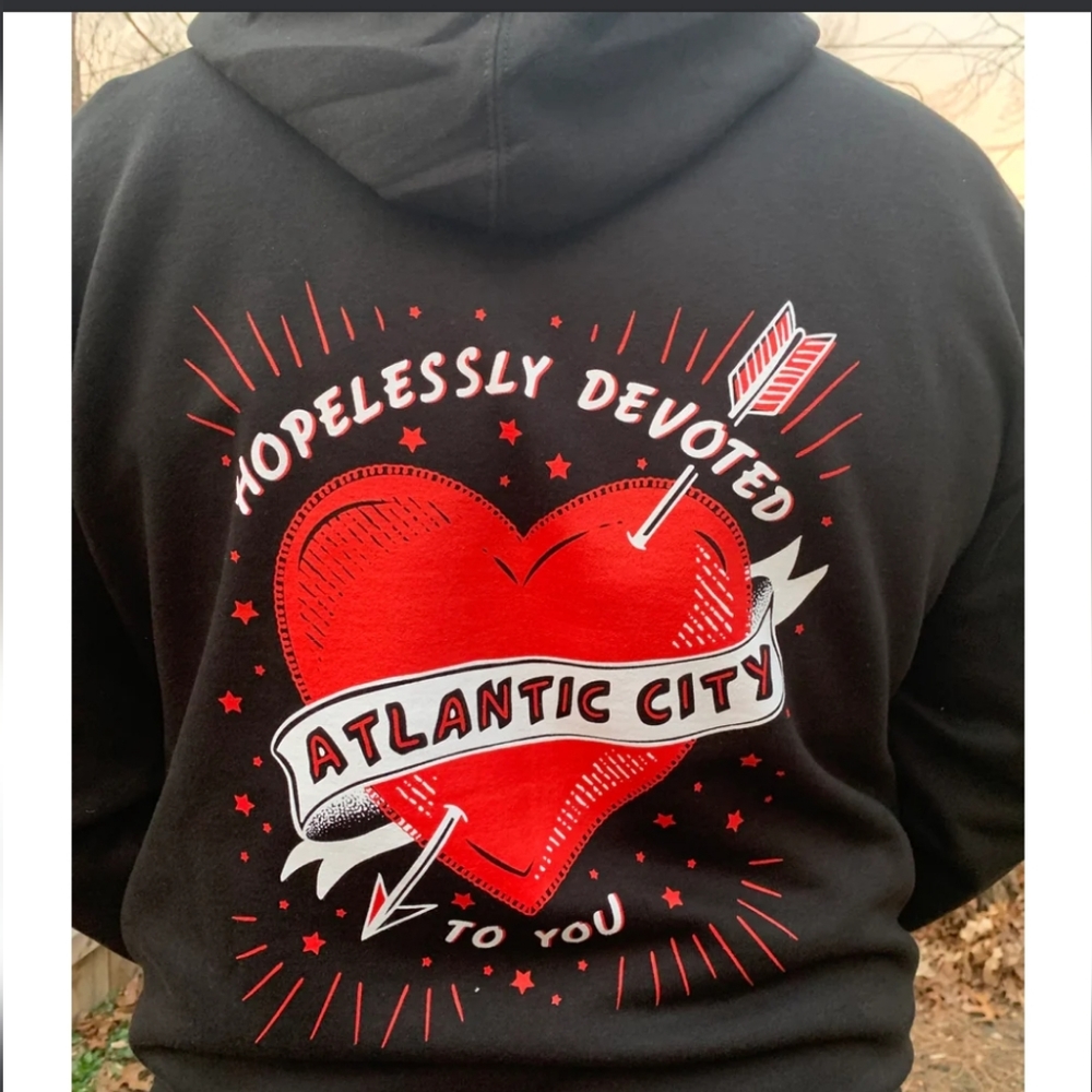 HOPLESSLY DEVOTED TO YOU Atlantic City Hoodie NEW